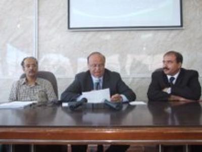 Almotamar Net - Yemens Vice-President Abid Rabeh Mansour Hadi on Saturday called on chambers of commerce and industry in Yemen to contest for leading development and investment and providing an environment of security and stability for investors. He considered the tourist and estate investment conference scheduled to be held in Mukalla by the end of this week as a reply to what happened to the Belgian tourists at the hands of persons who are not affiliated to Islam and not to Yemen. 