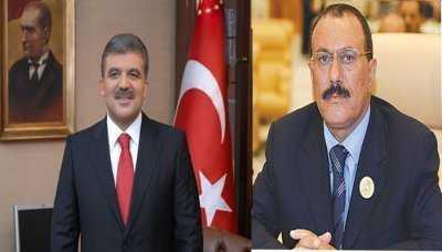 Almotamar Net - A session of closed-door talks was held in Sanaa Monday evening between President Ali Abdullah Saleh and the visiting President of Turkey Abdullah Gul. 