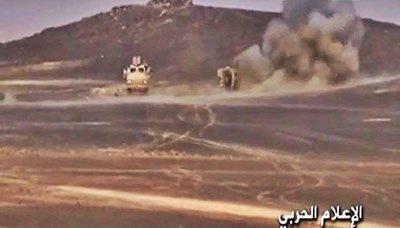 Almotamar Net - The army and popular committees heroes purged on Sunday a number of the military sites and hills overlooking Kofal camp in Serwah district, Marib province.

A military source said a number of the mercenaries were killed and two military vehicles 